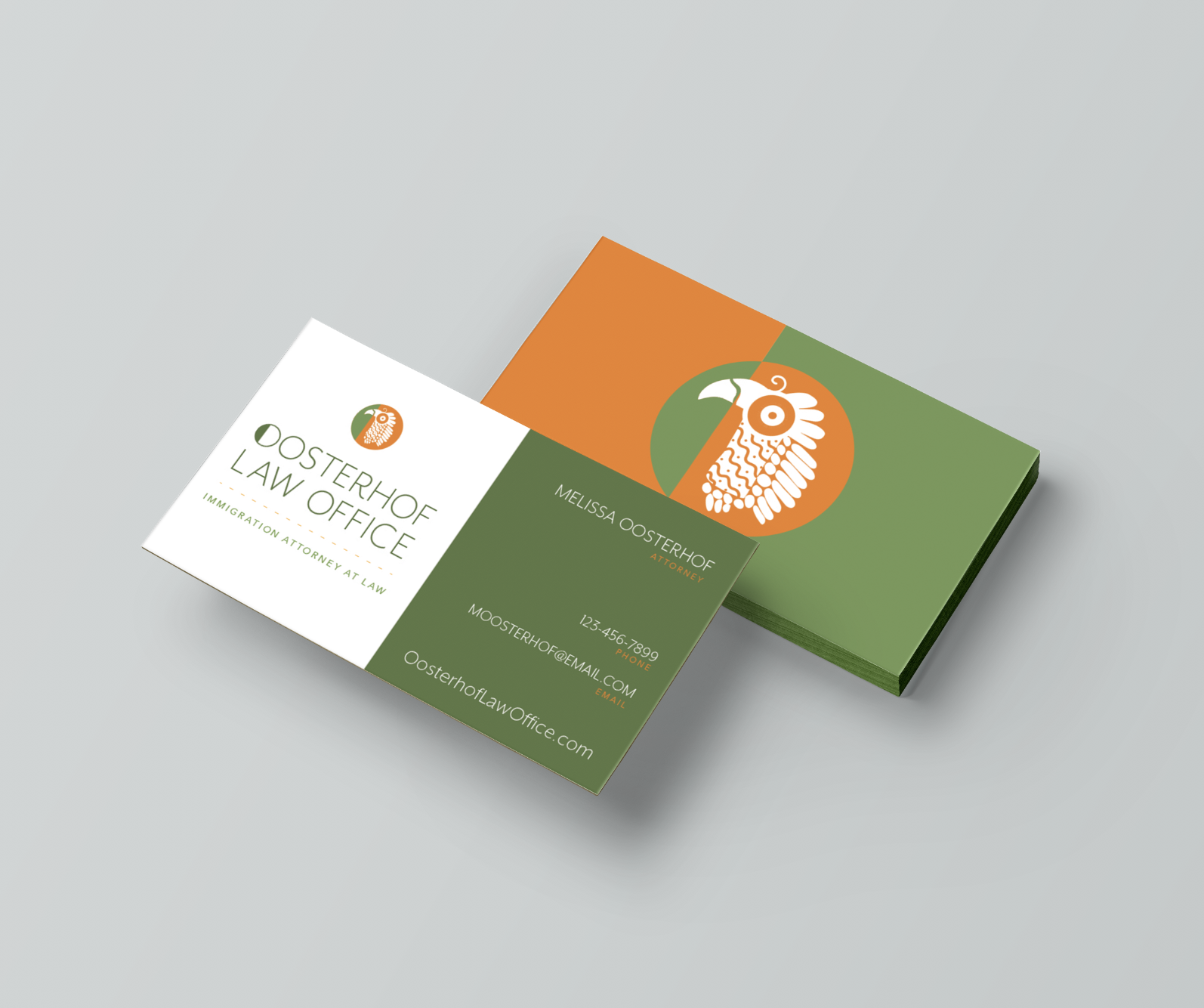 Oosterhof Law Office Business Cards